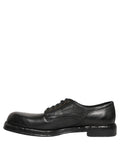 Dolce & Gabbana Black Leather Lace Up Derby Dress Men Shoes