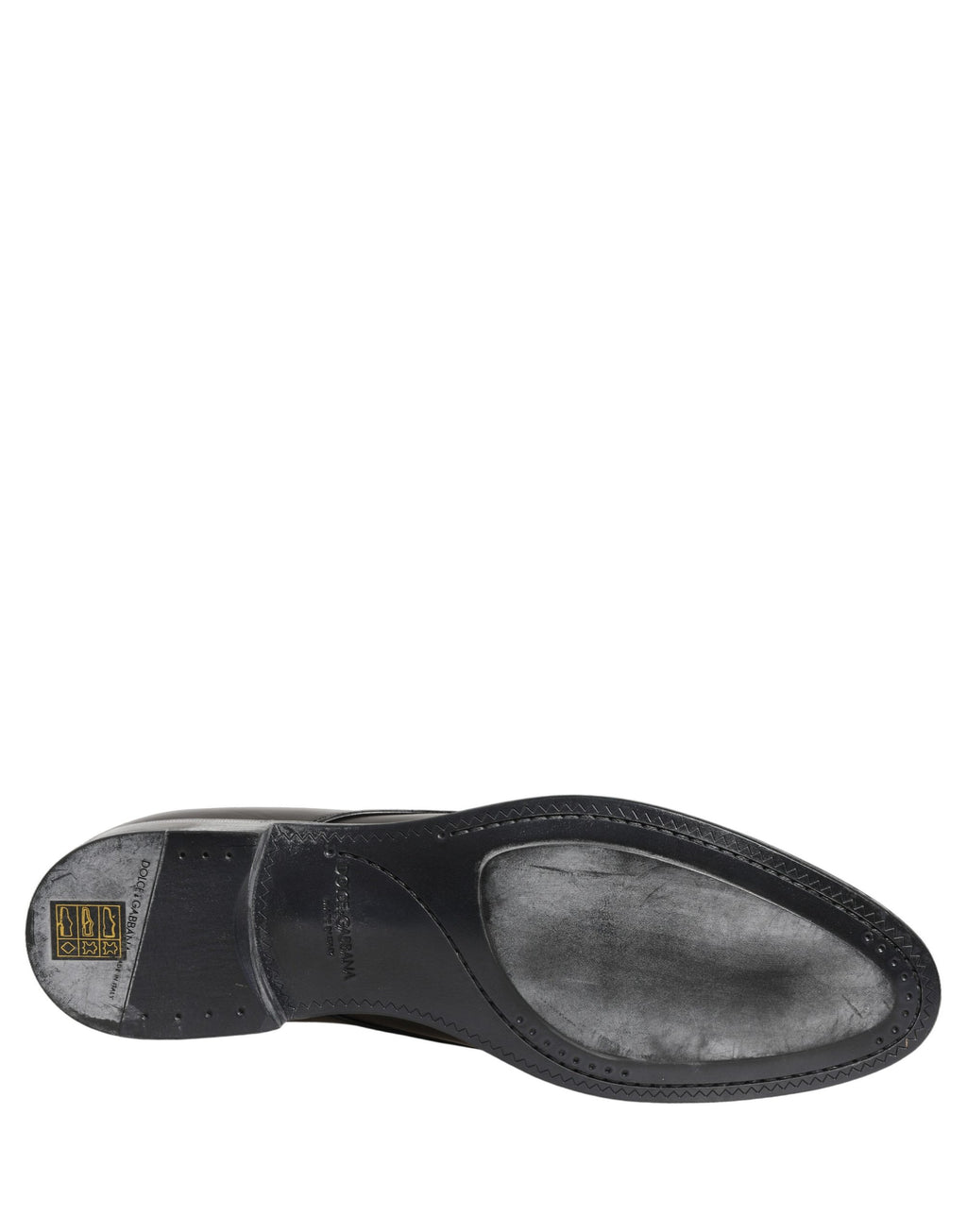 Dolce & Gabbana Dress Black Leather Lace Up Derby Men Shoes