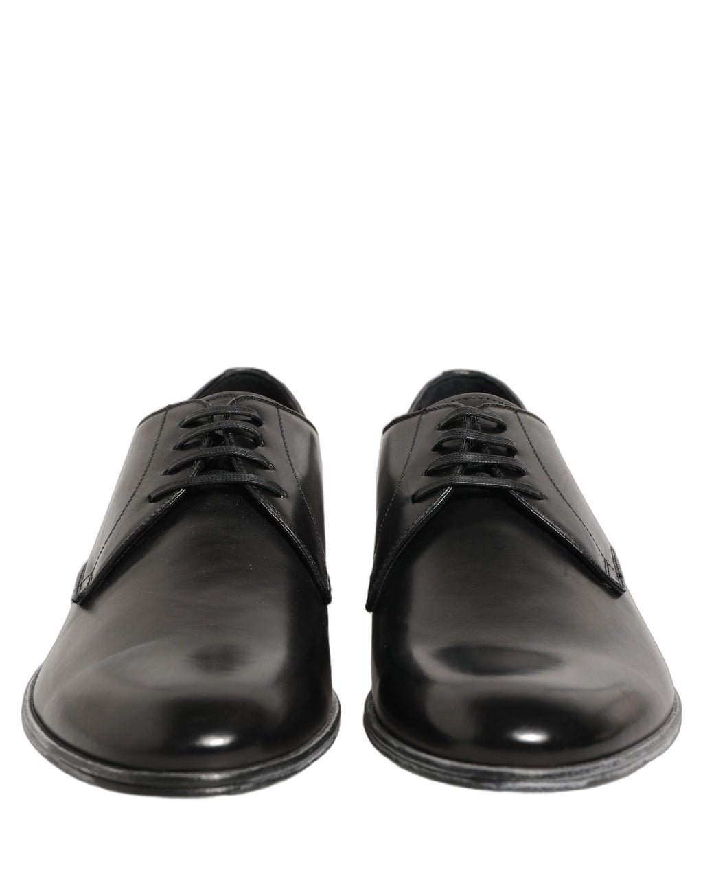 Dolce & Gabbana Dress Black Leather Lace Up Derby Men Shoes