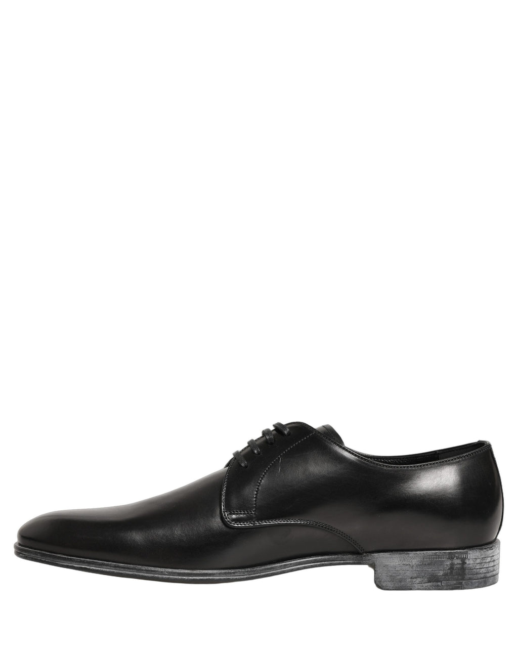 Dolce & Gabbana Dress Black Leather Lace Up Derby Men Shoes