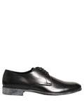 Dolce & Gabbana Dress Black Leather Lace Up Derby Men Shoes