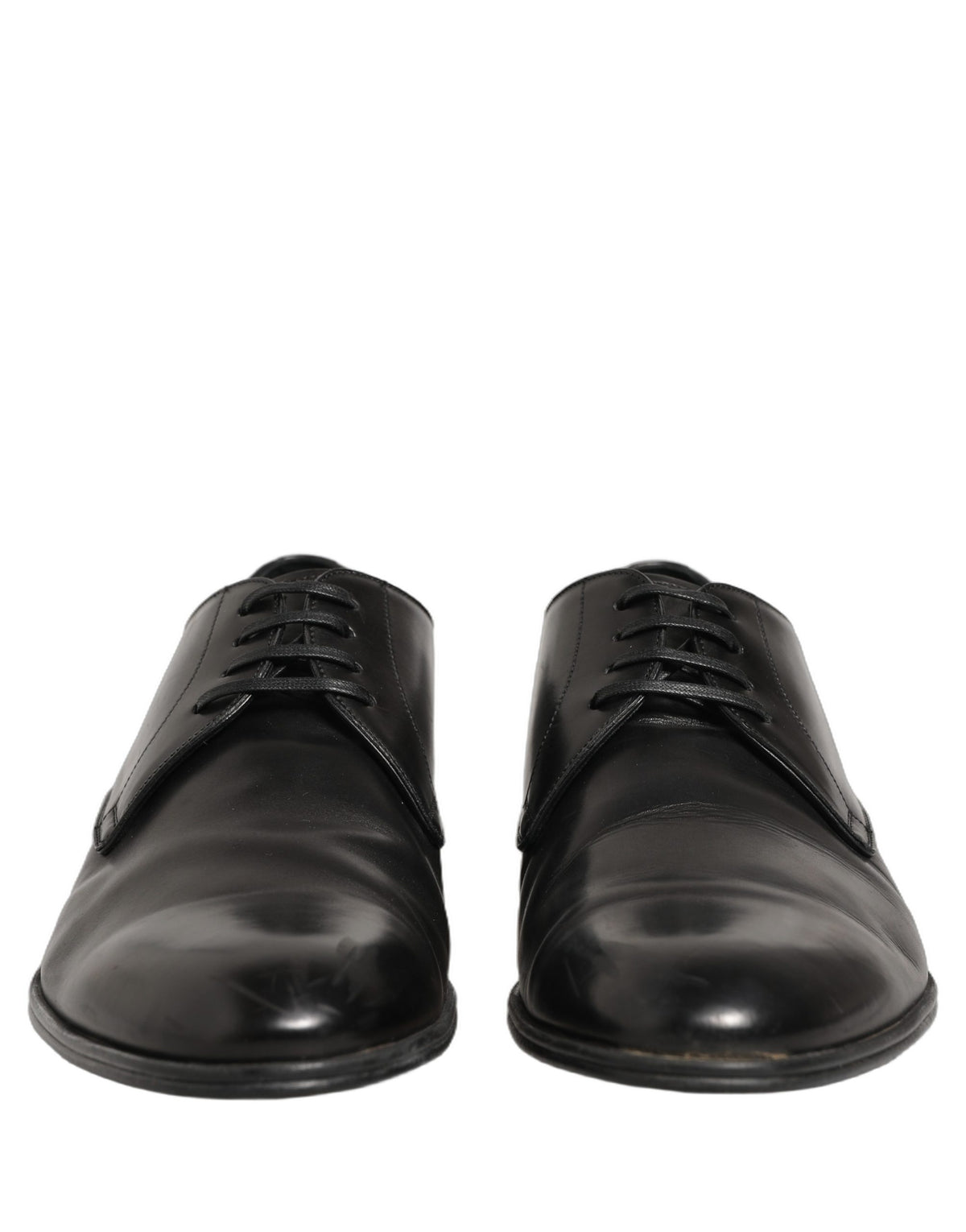 Dolce & Gabbana Dress Black Leather Lace Up Derby Shoes