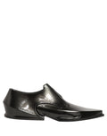 Dolce & Gabbana Dress Shiny Black Slip On Plastic Dress Shoes