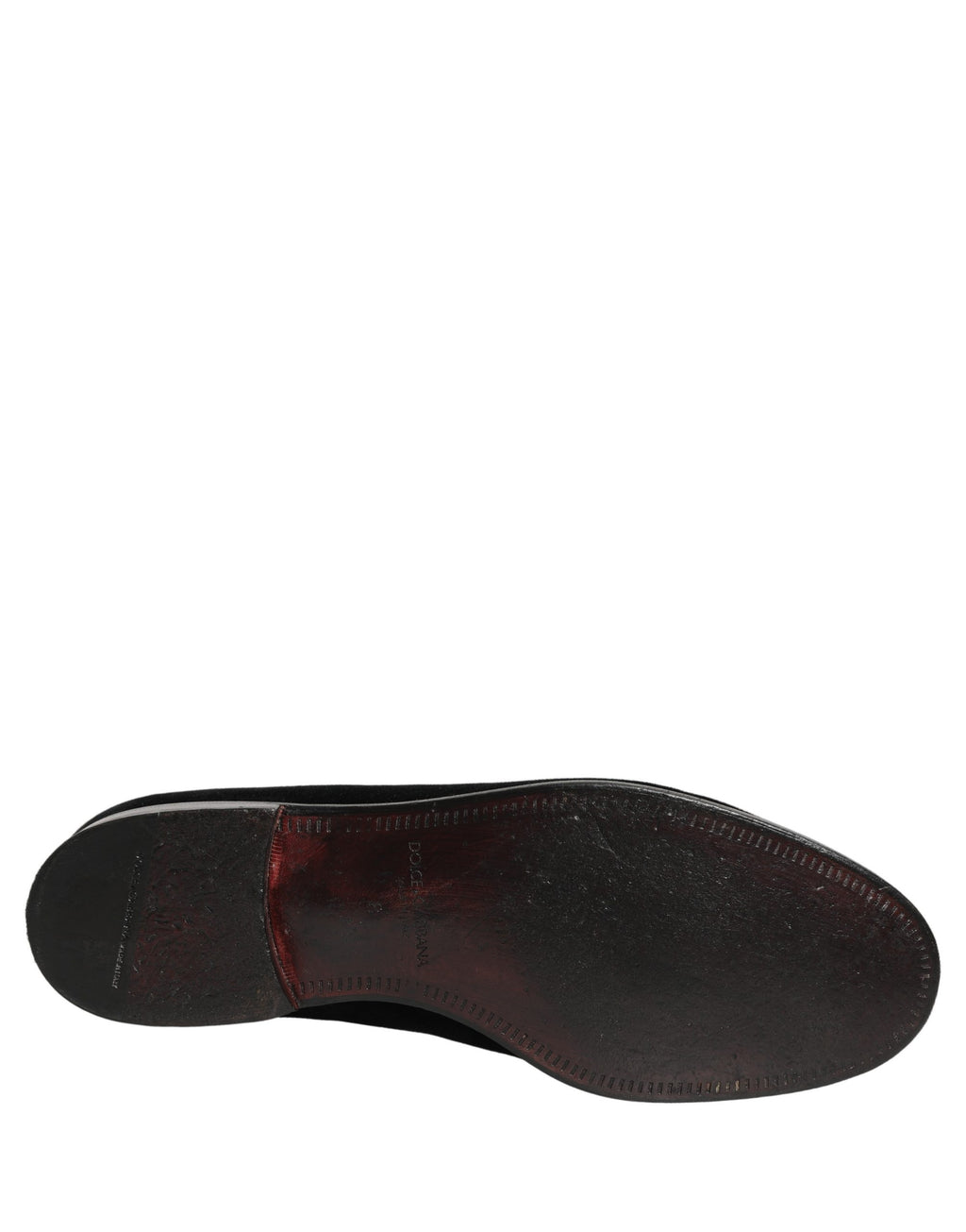 Dolce & Gabbana Black Velvet Cotton Loafers Formal Dress Shoes