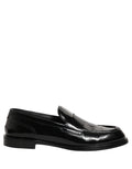 Dolce & Gabbana Black Leather Formal Men Dress Loafers Shoes