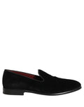 Dolce & Gabbana Black Velvet Cotton Loafers Formal Dress Shoes