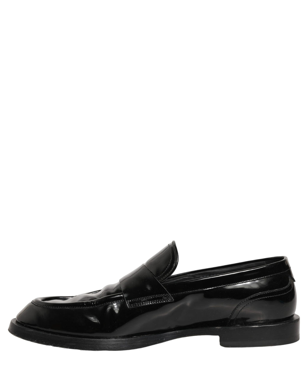 Dolce & Gabbana Black Leather Formal Men Dress Loafers Shoes