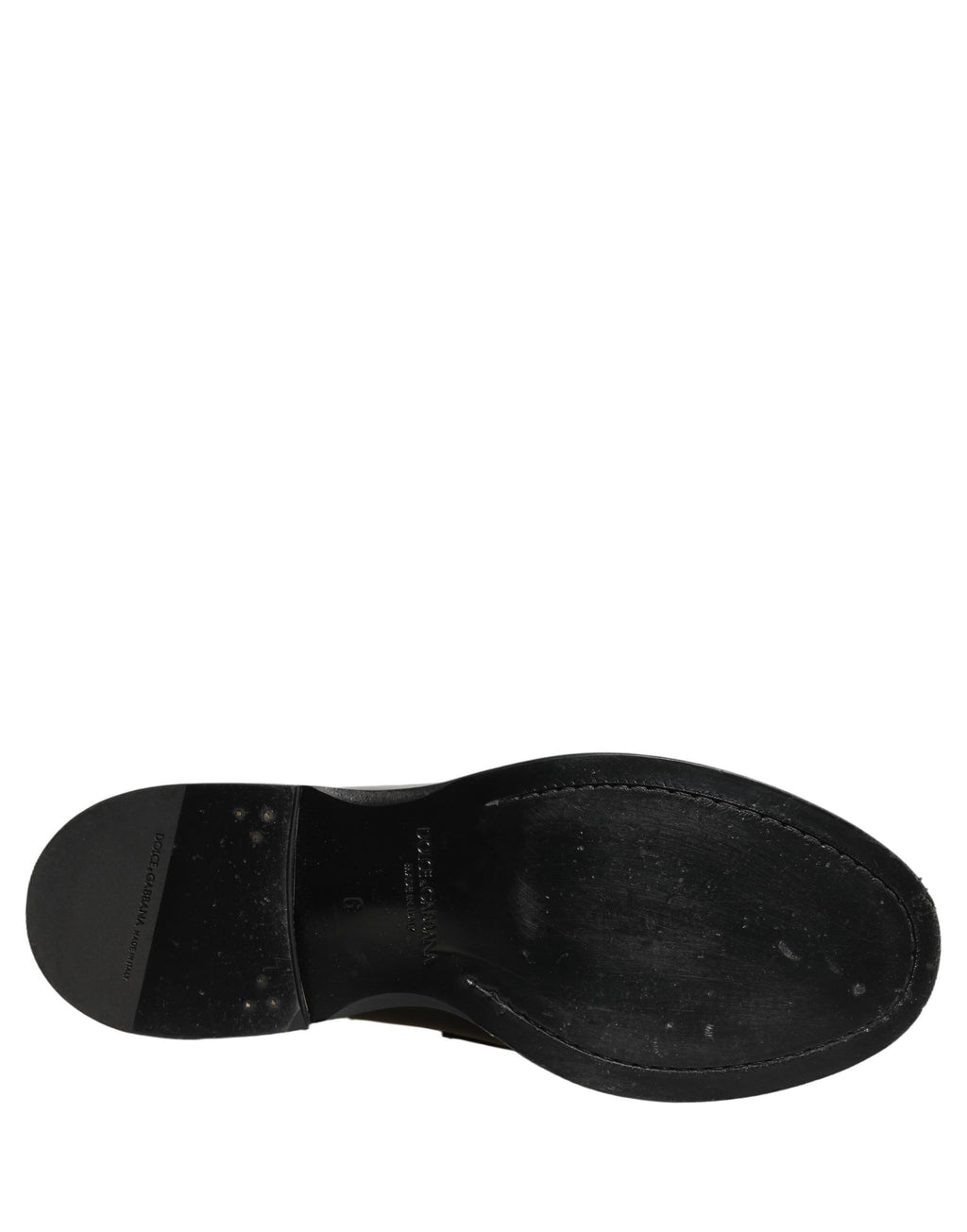 Dolce & Gabbana Black Leather Formal Men Dress Loafers Shoes