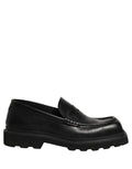 Dolce & Gabbana Black Calfskin Leather Men Dress Loafer Shoes