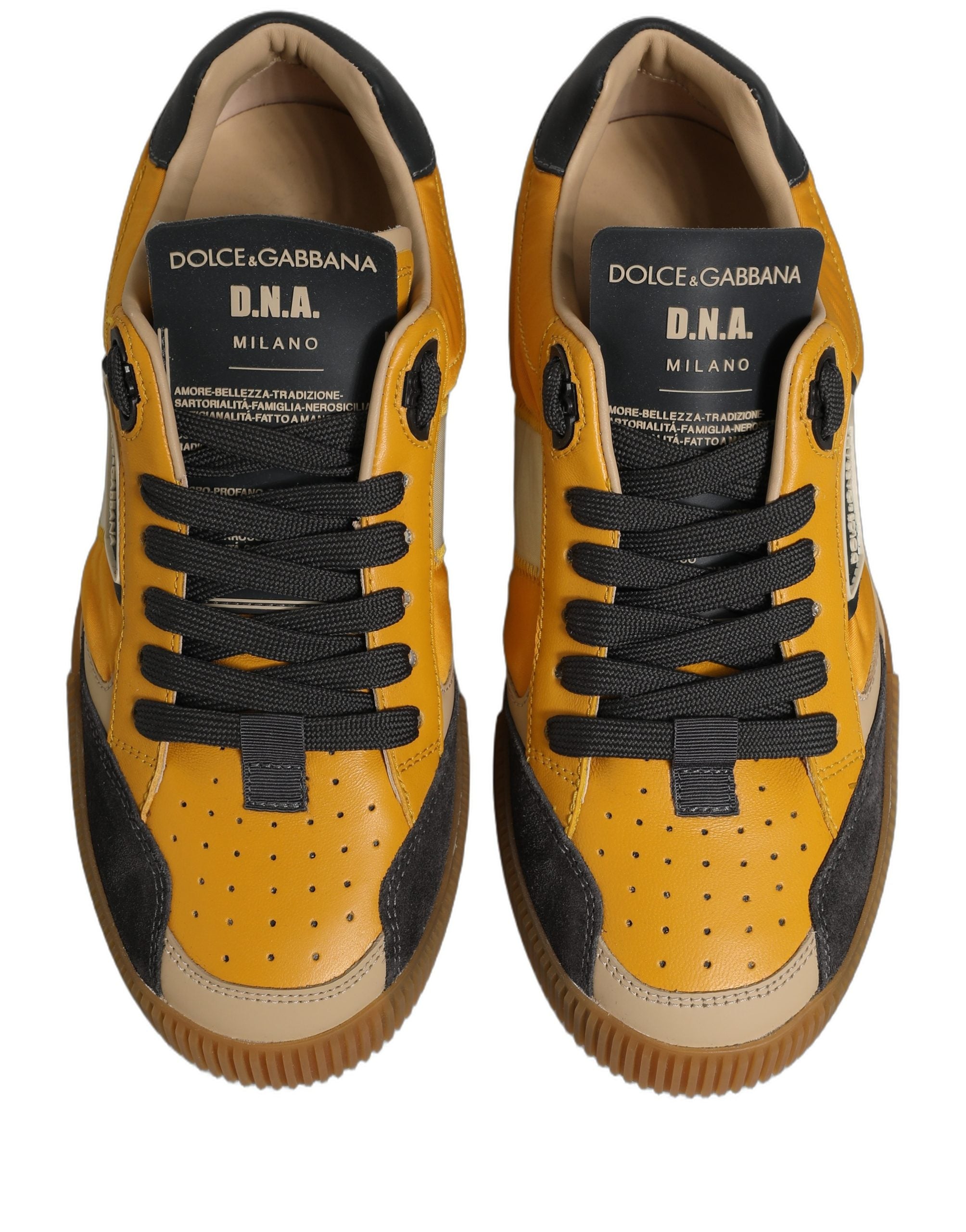 Dolce & Gabbana Multicolor MIAMI Low Top Men Sneakers Shoes