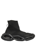 Dolce & Gabbana Black Slip On Wave Socks Men Sneakers Shoes