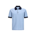 Ferragamo Blue Cotton Polo Shirt