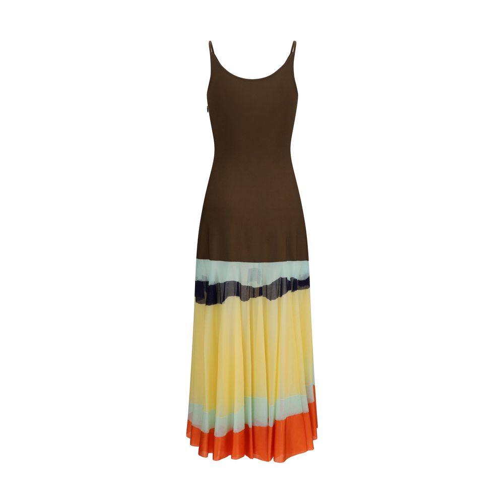 Fendi Multicolor Viscose Casual Dress