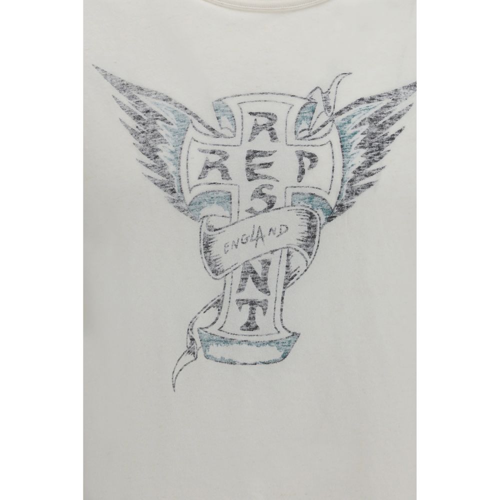 Represent White Cotton T-Shirt