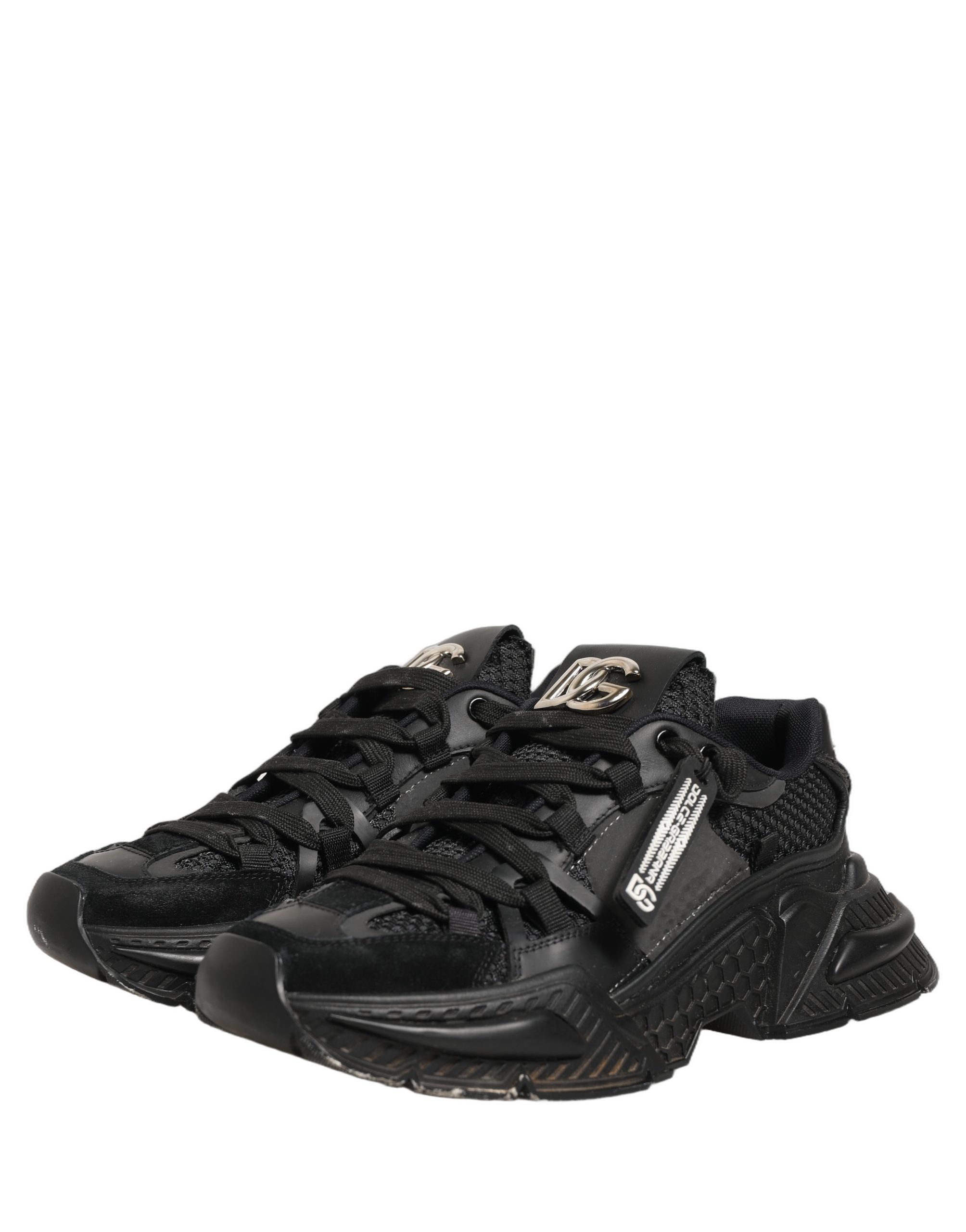 Dolce & Gabbana Black Airmaster Low Top Sneakers Shoes