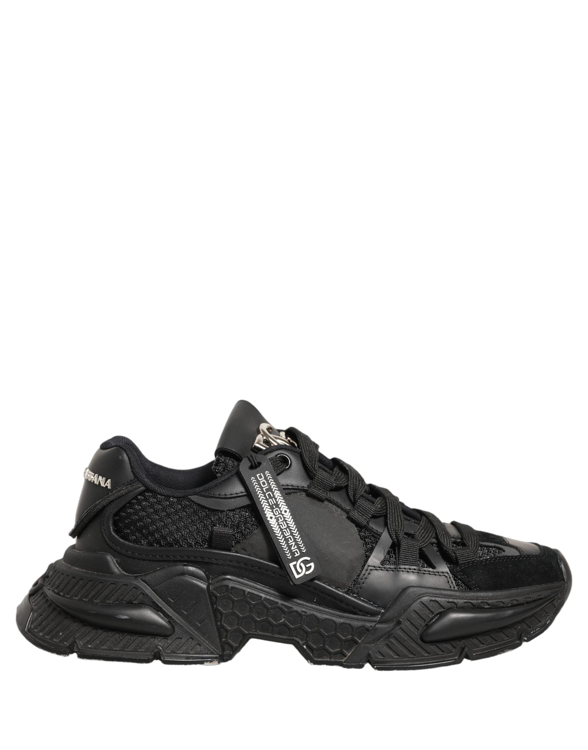 Dolce & Gabbana Black Airmaster Low Top Sneakers Shoes