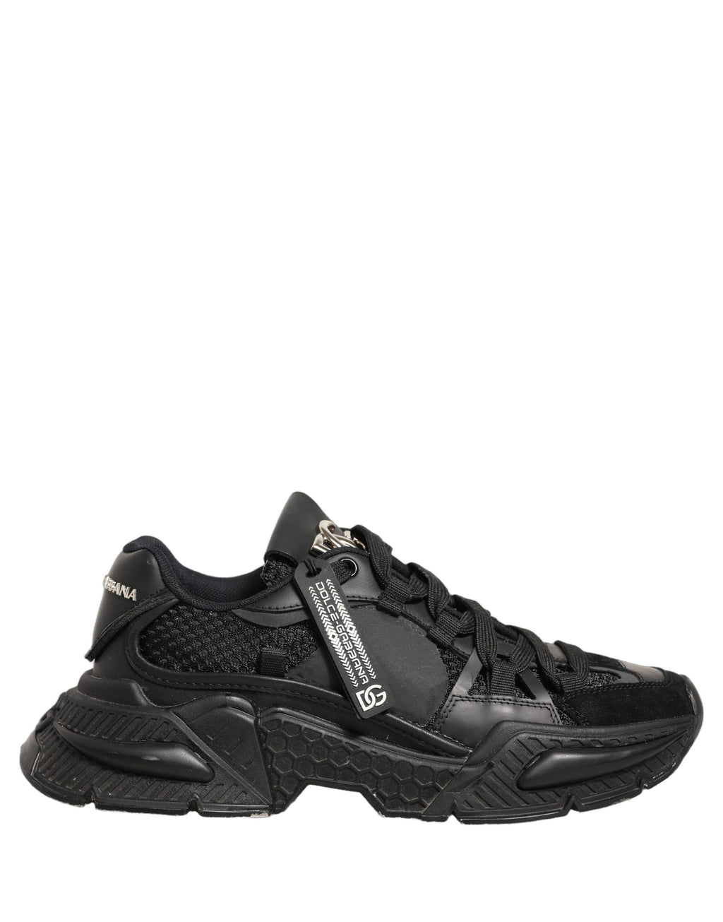 Dolce & Gabbana Black Airmaster Low Top Sneakers Shoes