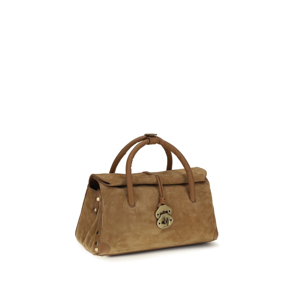 Zanellato Brown Calf Leather Bos Taurus Handbag