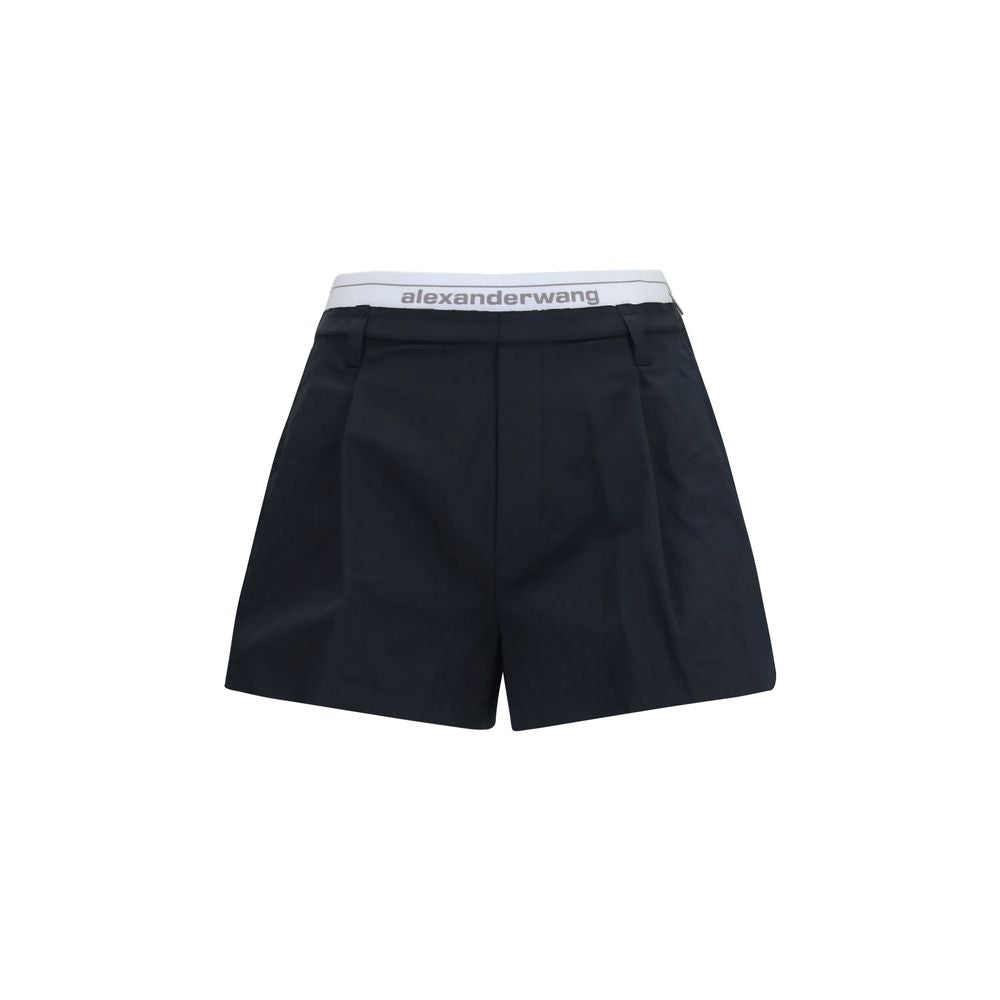 Alexander Wang Black Cotton Bermuda Shorts