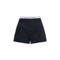 Alexander Wang Black Cotton Bermuda Shorts