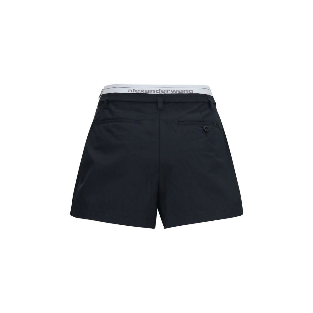Alexander Wang Black Cotton Bermuda Shorts