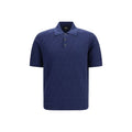 Fendi Blue Cotton Polo Shirt