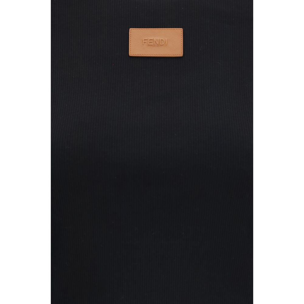 Fendi Black Cotton T-Shirt
