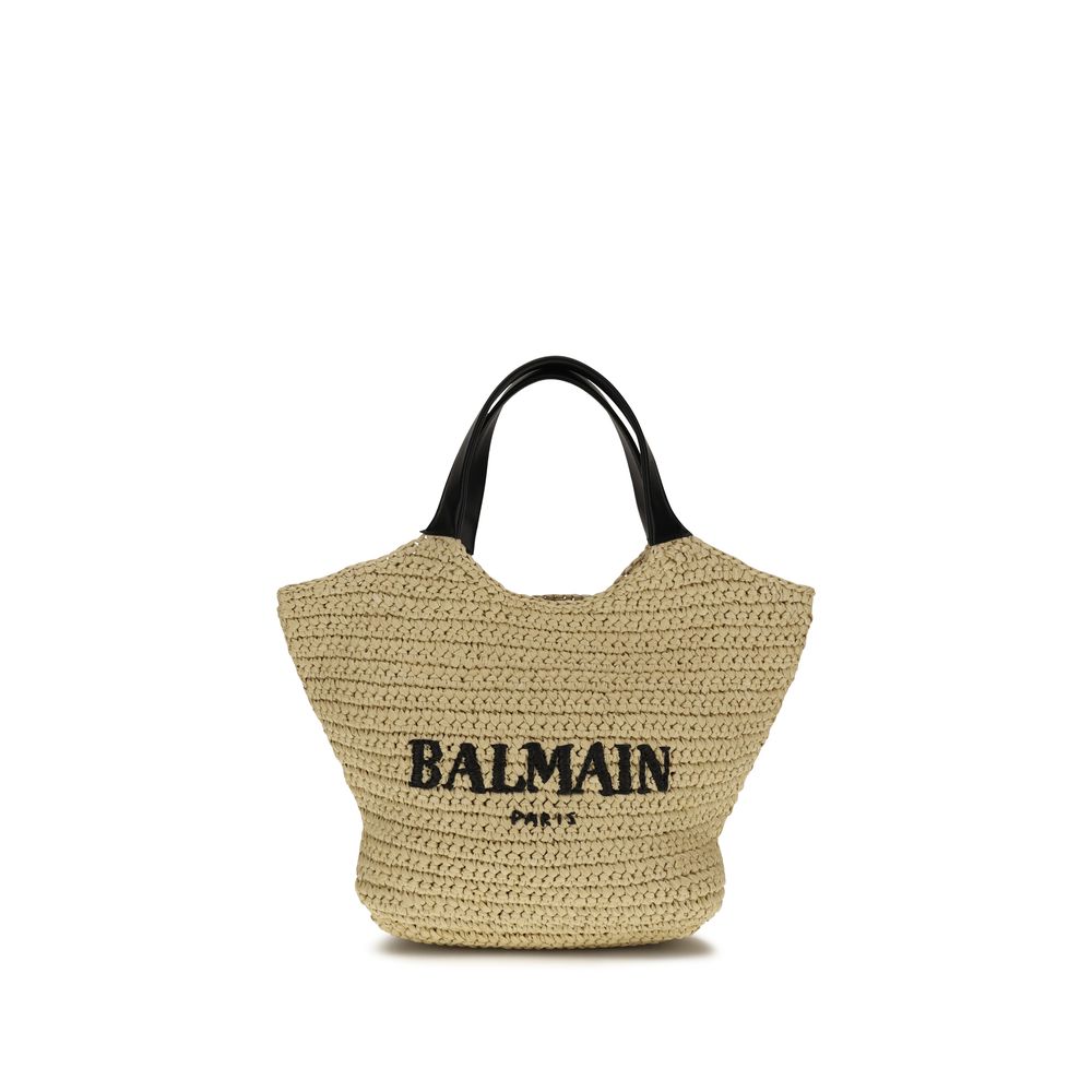 Balmain Beige Viscose Shoulder Bag
