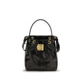 Balmain Black Calf Leather Bos Taurus Backet Bag