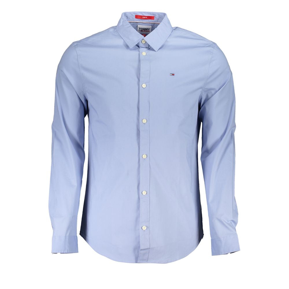 Tommy Hilfiger Azure Cotton Men's Shirt