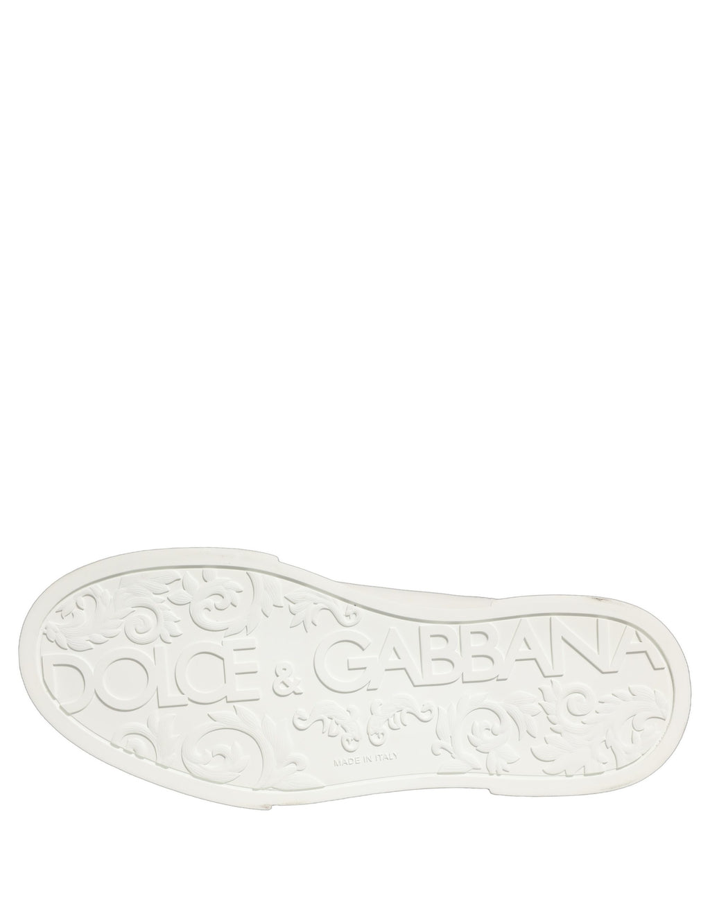 Dolce & Gabbana White Leather DG Logo Low Top Sneakers Shoes