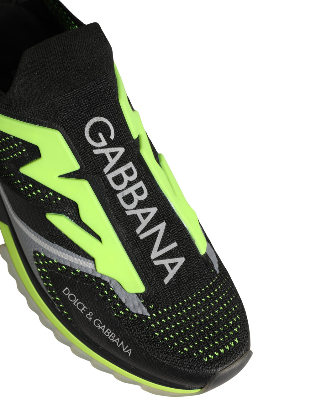 Dolce & Gabbana Black Green Sorrento Low Top Sneakers Shoes