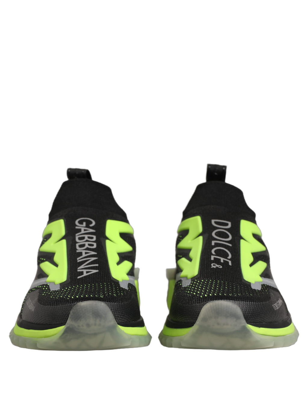 Dolce & Gabbana Black Green Sorrento Low Top Sneakers Shoes
