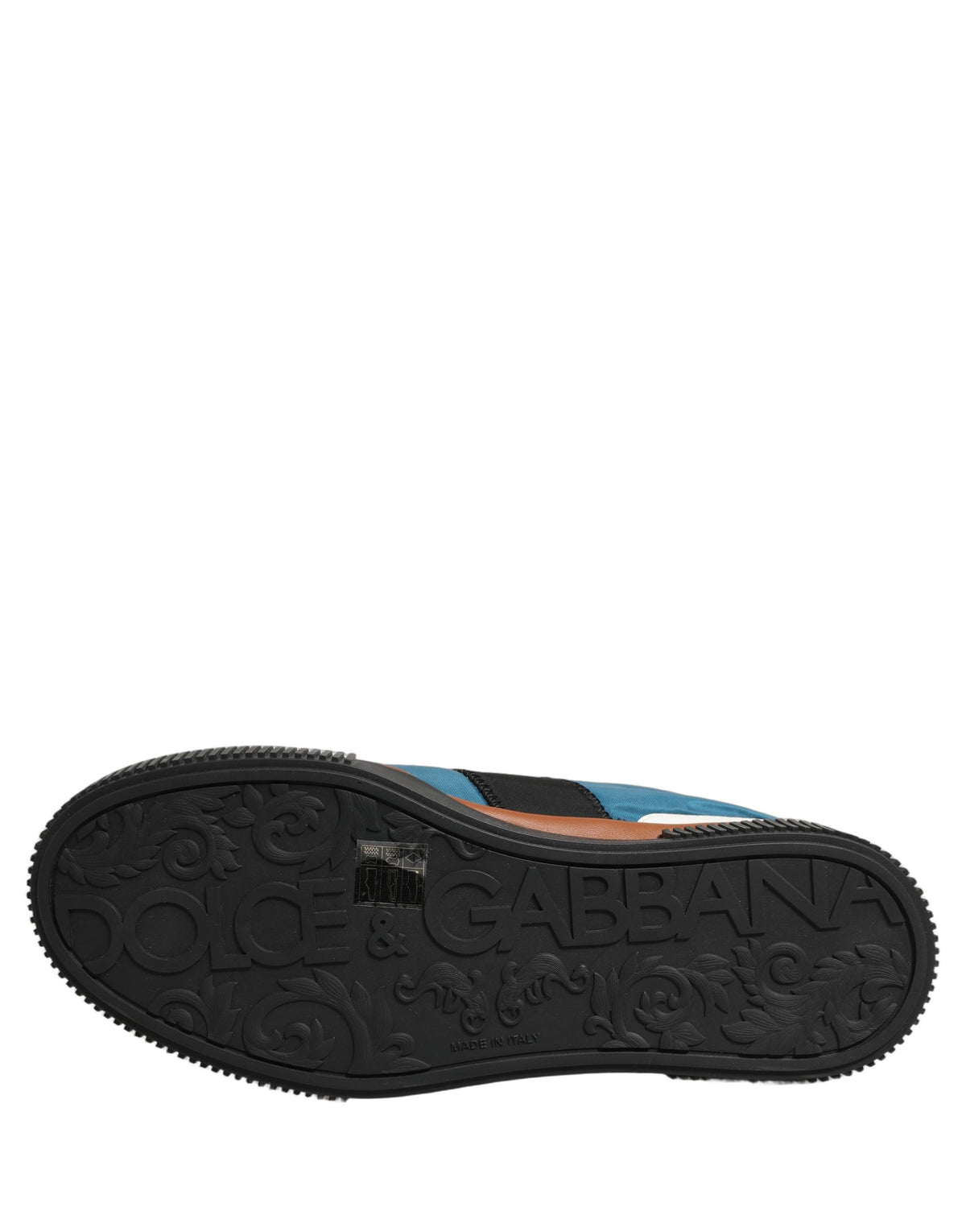 Dolce & Gabbana Multicolor Leather MIAMI Low Top Men Sneakers Shoes