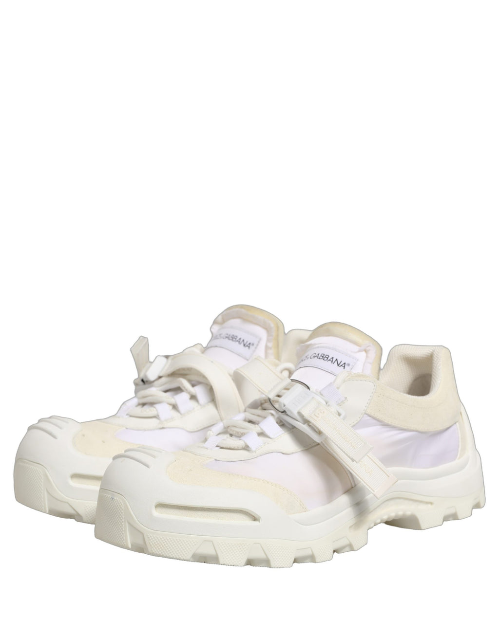 Dolce & Gabbana White Airmaster Panelled Low Top Men Sneakers Shoes