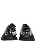 Dolce & Gabbana Black Logo Lace Up Low Top NS1 Men Sneakers Shoes