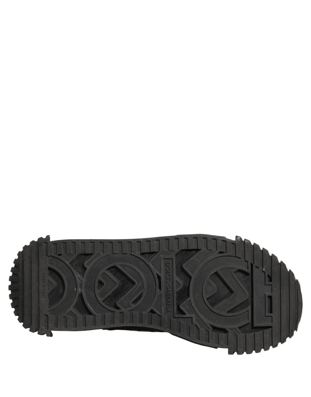 Dolce & Gabbana Black Logo Lace Up Low Top NS1 Men Sneakers Shoes