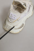 Dolce & Gabbana White Airmaster Mesh Low Top Sneakers Shoes