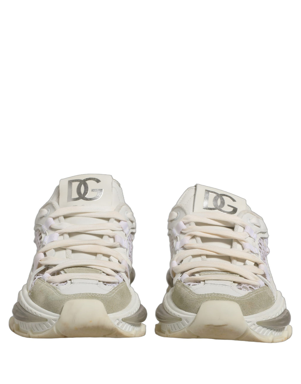 Dolce & Gabbana White Airmaster Mesh Low Top Sneakers Shoes