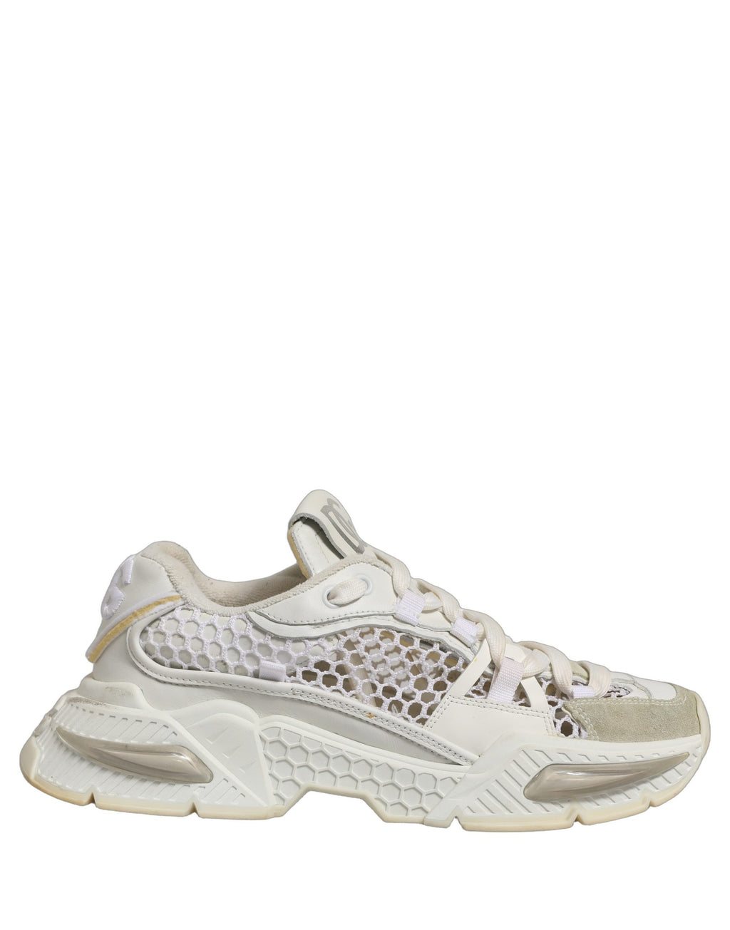 Dolce & Gabbana White Airmaster Mesh Low Top Sneakers Shoes