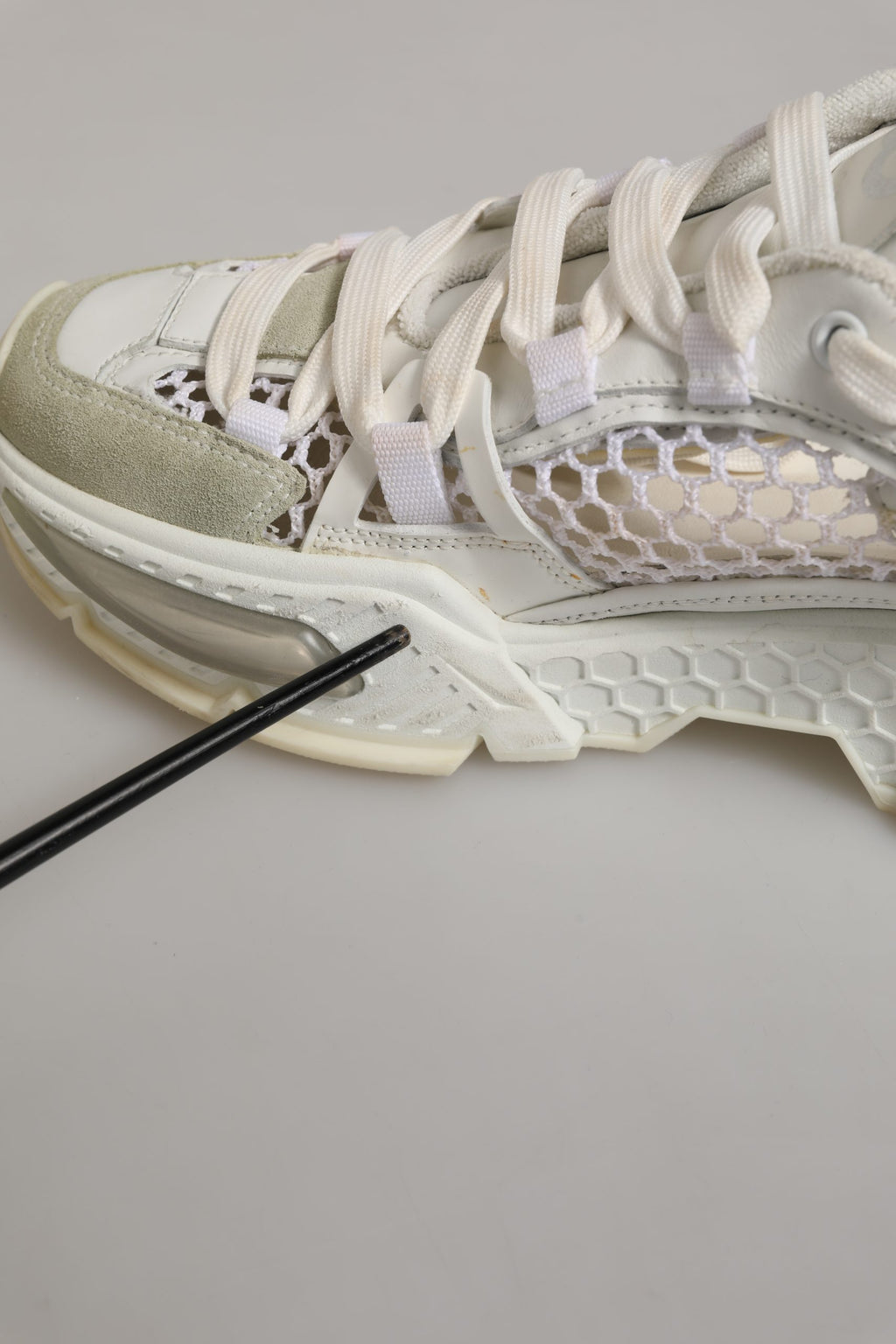 Dolce & Gabbana White Airmaster Mesh Low Top Sneakers Shoes