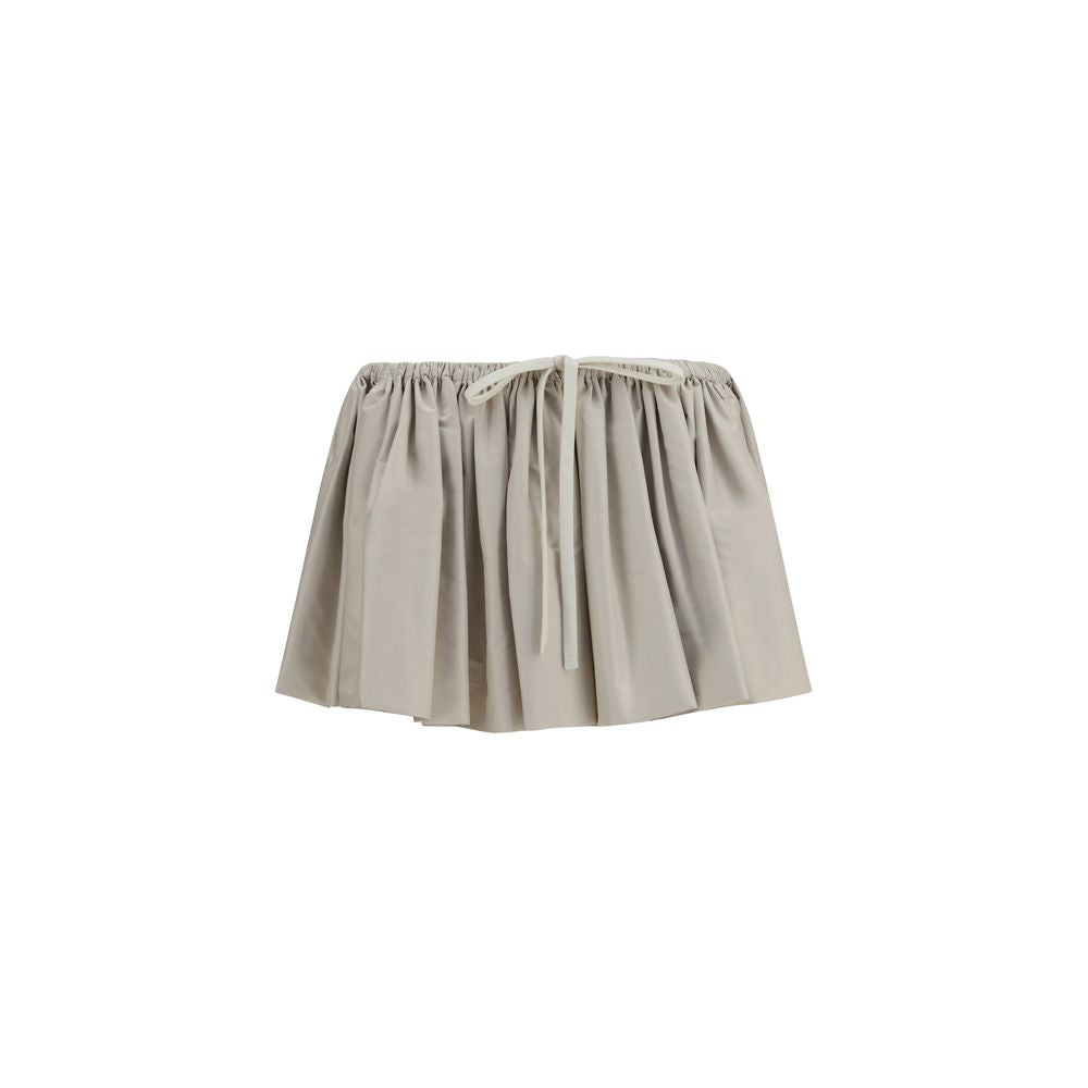 Miu Miu Beige Polyester Mini Skirt