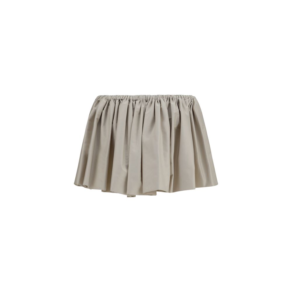 Miu Miu Beige Polyester Mini Skirt