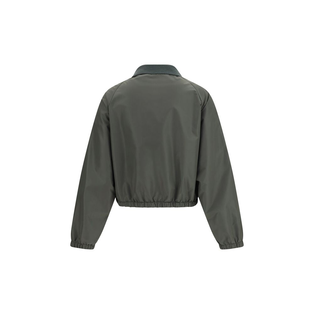 Miu Miu Bicolor Polyester Shell Jacket