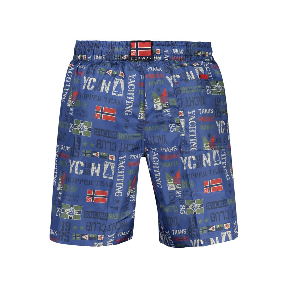 Norway 1963 Blue Polyester Men's Swimwear