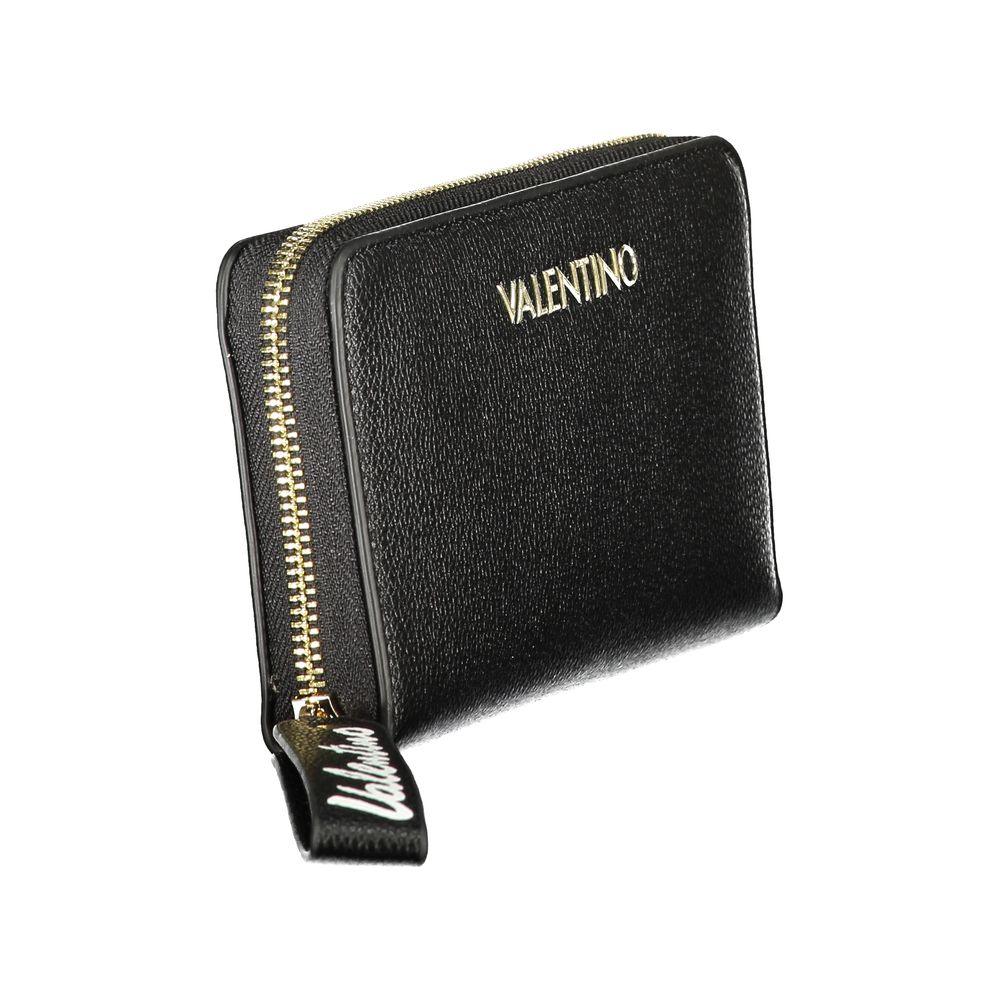 Mario Valentino Black Polyurethane Women's Wallet