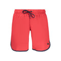 Norway 1963 Rosso Polyamide Men's Swim Shorts