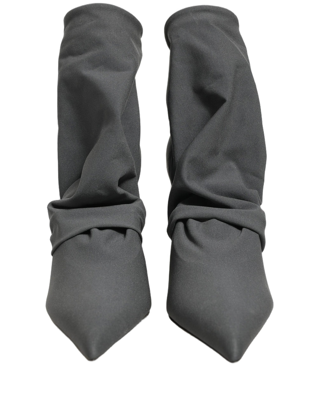 Dolce & Gabbana Gray Stretch Socks Heels Ankle Boots Shoes
