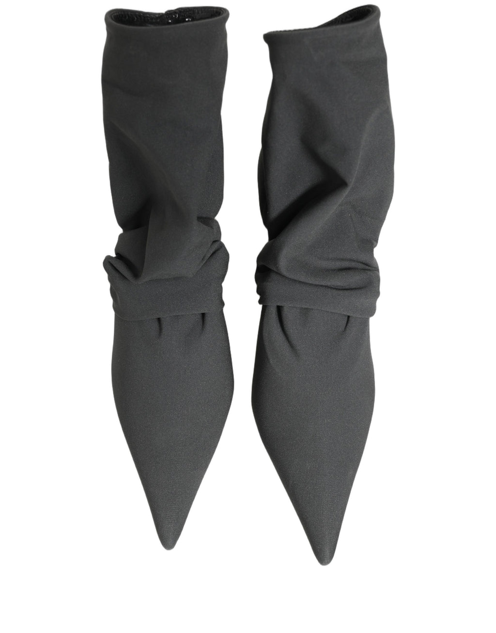 Dolce & Gabbana Gray Stretch Socks Heels Ankle Boots Shoes
