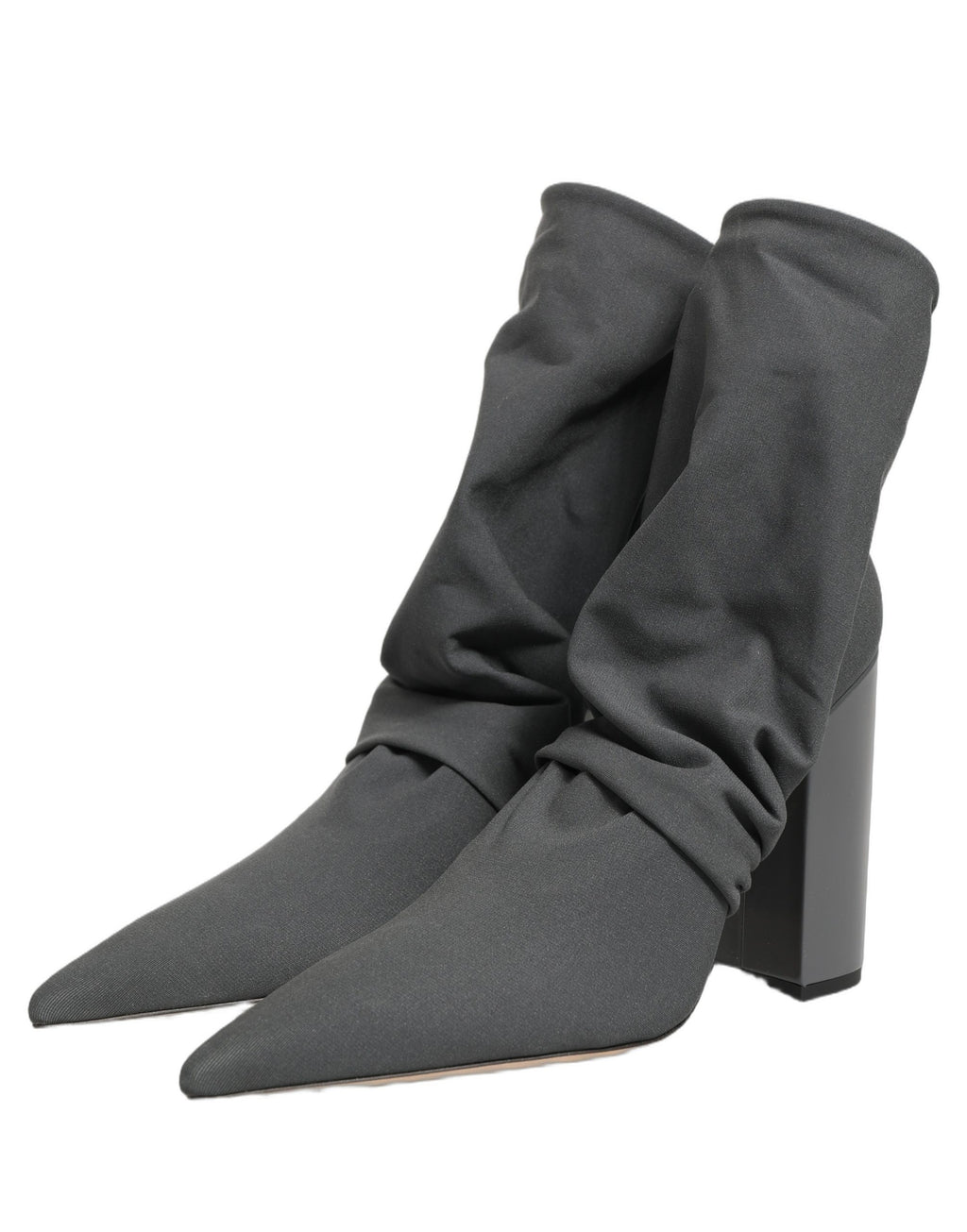 Dolce & Gabbana Gray Stretch Socks Heels Ankle Boots Shoes